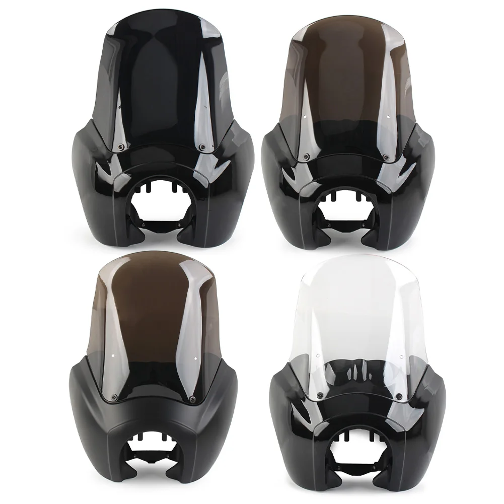 Motorcycle Fairing w/ 15'' Windshield Windscreen For Harley Davidson HD Dyna Wide Glide Fat Bob