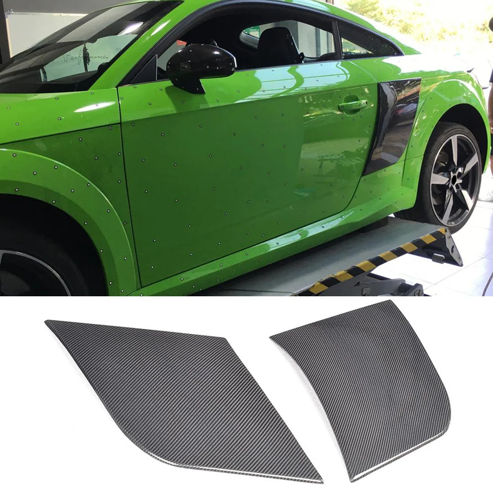 Carbon Fiber Car Rear Side Door Fender Car Guard Board For Audi TT MK3 8S TTS TTRS TT S Line Coupe 2 Door 07-17 2PC