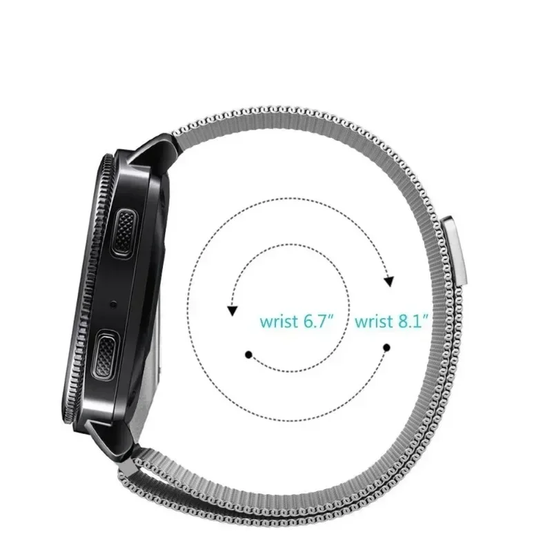 Pulseira magnética de metal em aço inoxidável, laço para Samsung Galaxy Watch, Ultra 7 Band Accessories, 47mm Strap