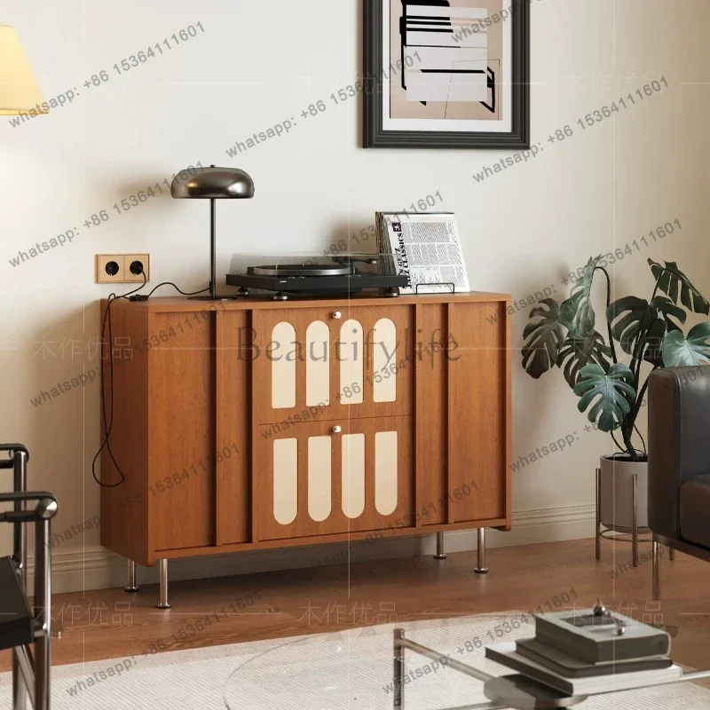 FG Rustic Wooden Cabinet Living Room Modern Organizer Multiple Purpose Office Cabinet Bauhaus Style Muebles Para Salas Furniture