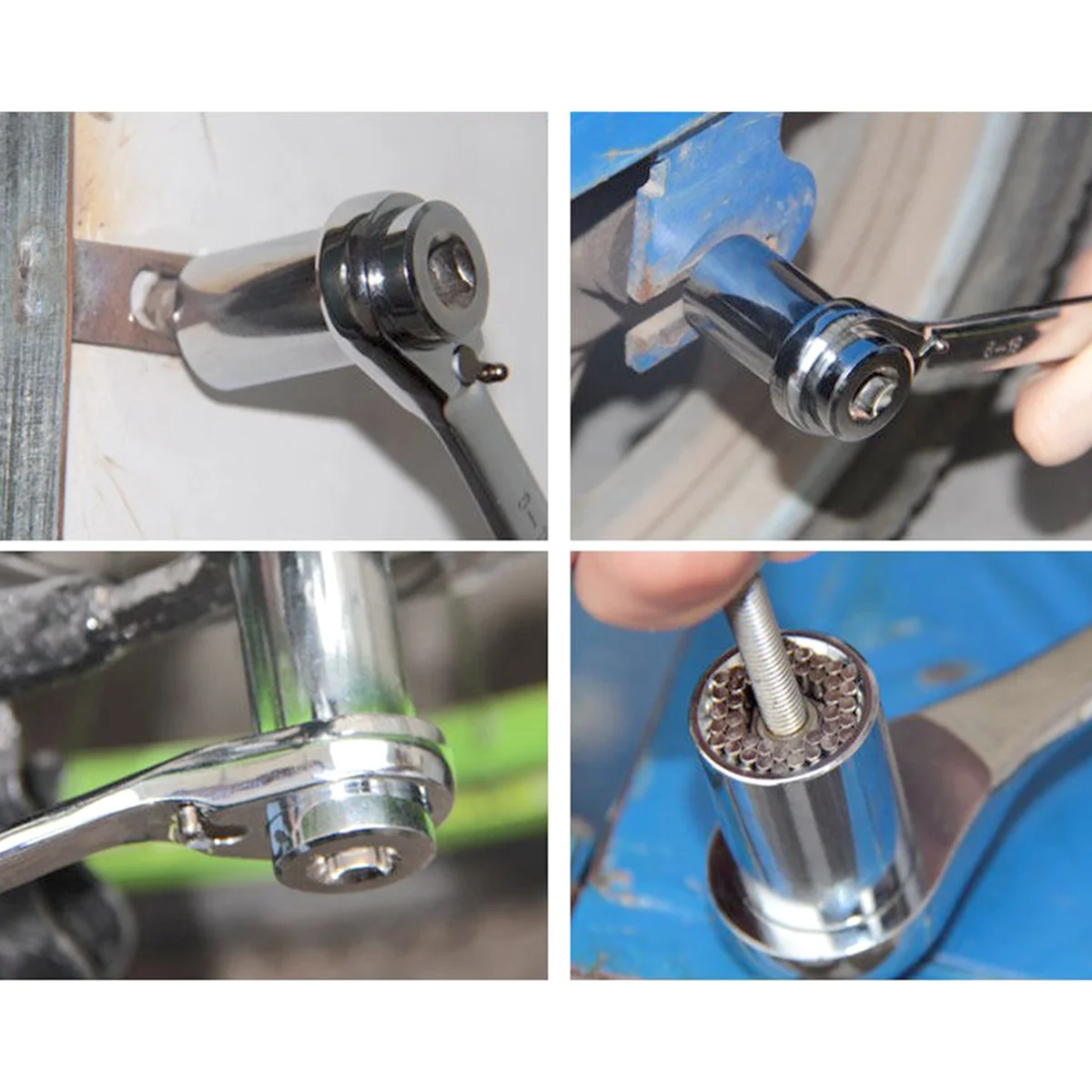 

8Mm Double-Sided Ratchet Wrench Premium Steel Durable Compact For Tight Spaces Emergency Repair Tool Hand Tool Spanner