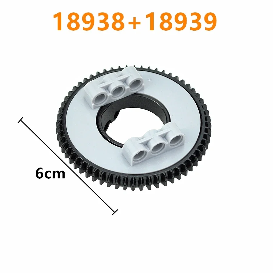 Moc Bausteine 4 Stück Zahnräder technische Drehteller Teile Dreh plattform kompatibel mit 18938 18939 48452 50163 Kinderspiel zeug