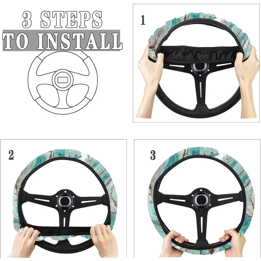 التنين الأحمر مقعد السيارة يغطي مجموعة كاملة اكسسوارات السيارات مجموعة مع 15 بوصة غطاء عجلة القيادة وسادة الكتف مسند الذراع وسادة القمامة #5