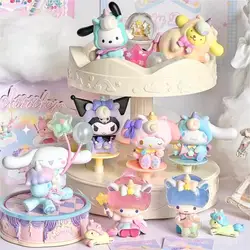 Sanrio Wonderland Series Blind Box Cinnamoroll Balloon Pochacco Kuromi My Melody Anime Figure Mystery Surprise Box Model Toys
