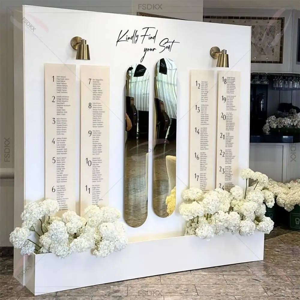 

Custom White PVC WeddingStage Backdrop Maganize Event Backdrop Wall Events Supplies
