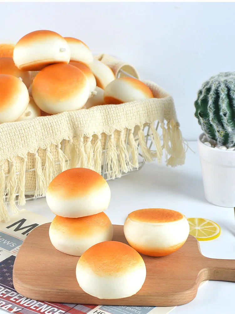 Gefälschtes chinesisches Mantou-Squishy, realistisches gedämpftes Brötchen, simuliertes Brotmodell, weiches, langsam steigendes Spielzeug, lustiges Geschenk, kreatives Geburtstagsgeschenk