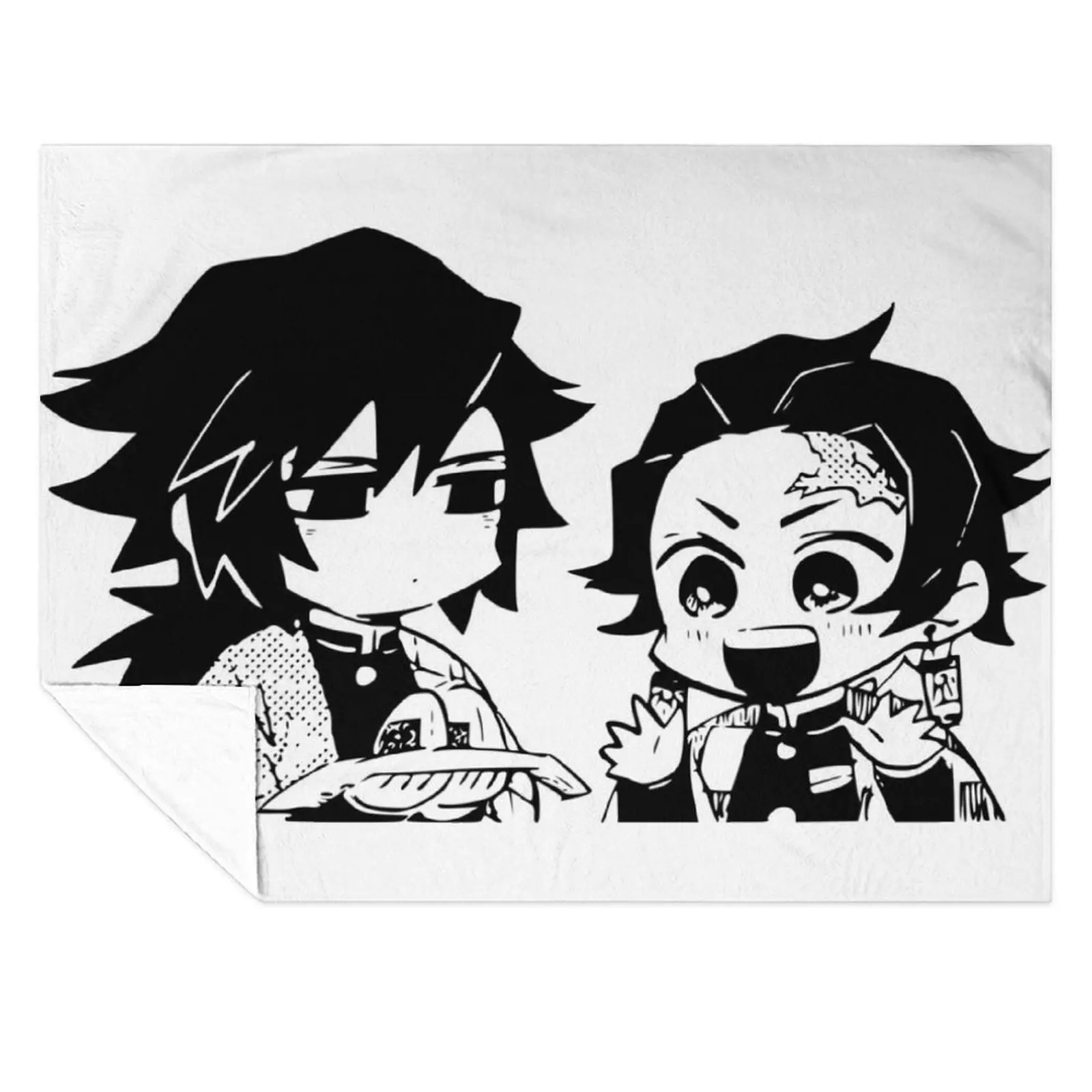 

Cute Giyu and Tanjiro Throw Blanket Sofa Throw Designers Vintage Sofa Blankets