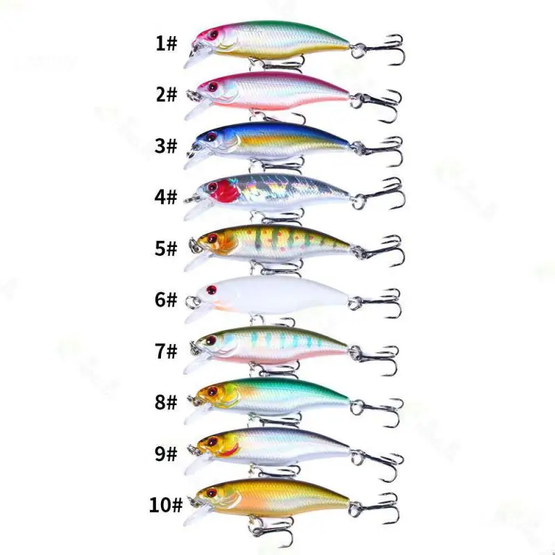 1/3/5PCS Bait Anti Induced And Corrosion Resistant Vivid 3d Eyes Fake Bait Fishing Tools Luya Bait Smooth Coating