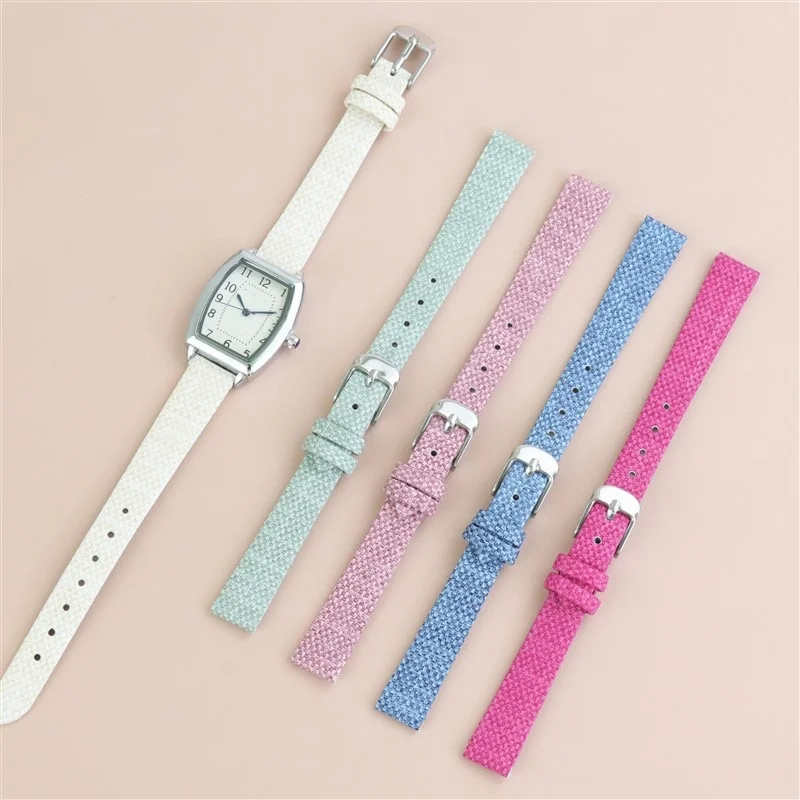 

8mm 10mm 12mm 14mm 16mm High Quality Ultra Thin Nylon Canvas Sport Watch Strap Replacement for Universal Watch Bracelet