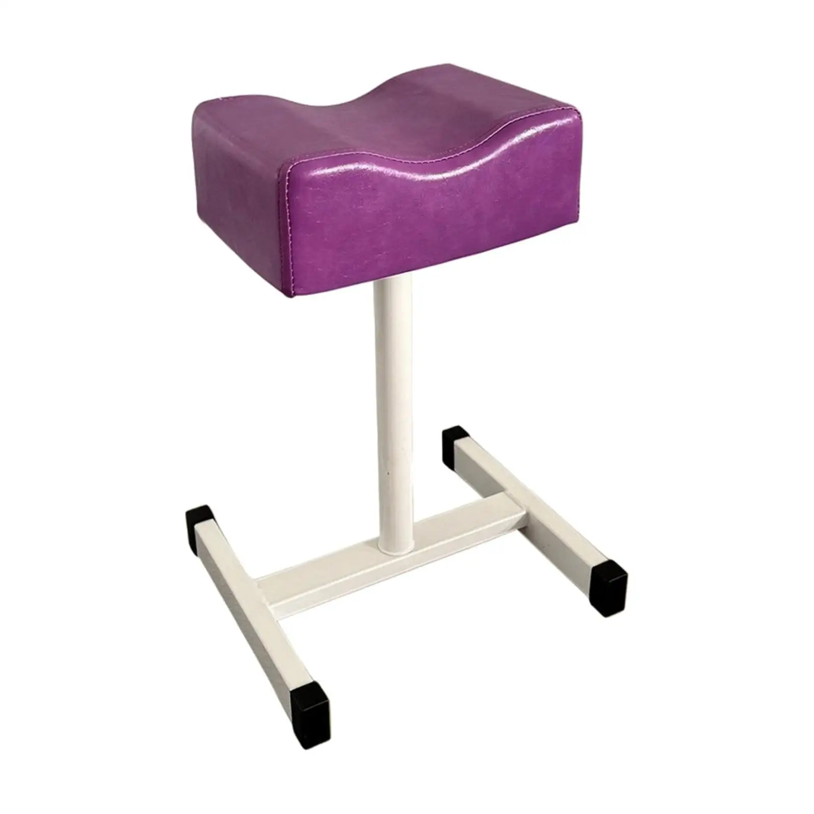 Height Adjustable Pedicure Foot Rest with Leather Cushion and Sturdy Metal Frame for Spa Nail Treatment Home Use