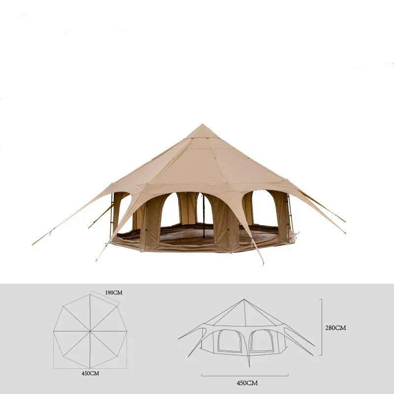 Luxury Canvas Waterproof Yurt Tent Wedding Party Home 8 Person Sleepover Safari Festival Circus Large Other Glamping Tent