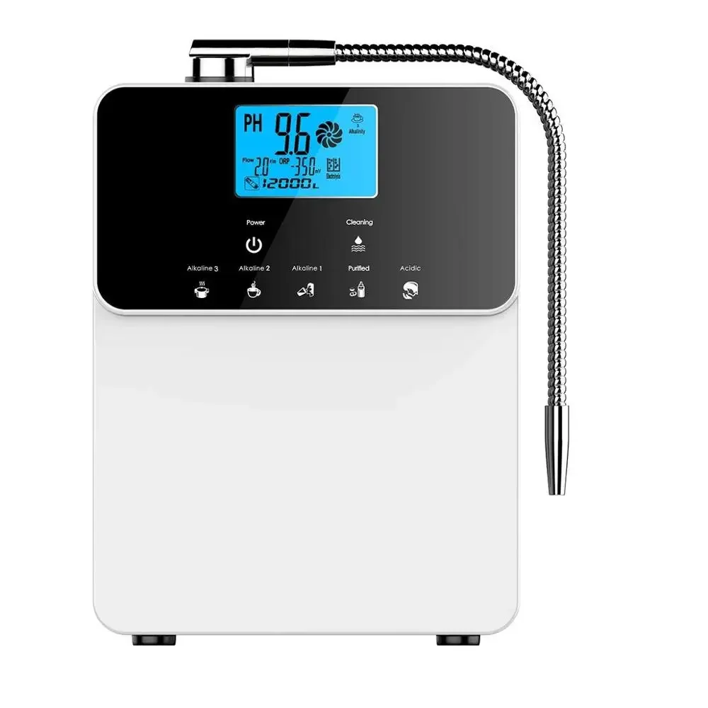 Self cleaning SMPS 210W 11 plates larger titanium with platinum coated plate kangen water machine alkaline water ionizer OEM