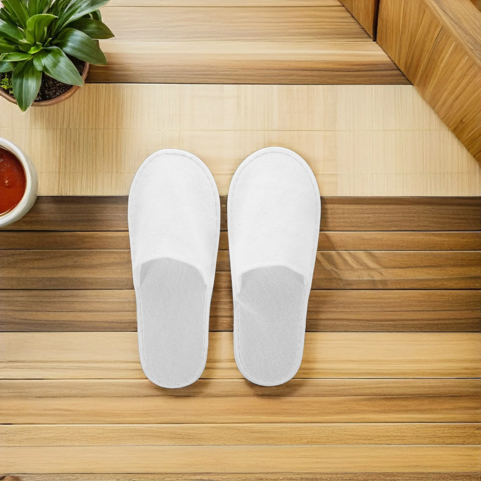 Pantofole usa e getta da 10 paia per gli ospiti Pantofole usa e getta per ospiti morbide e chiuse per hotel, spa, viaggi, leggere e antiscivolo