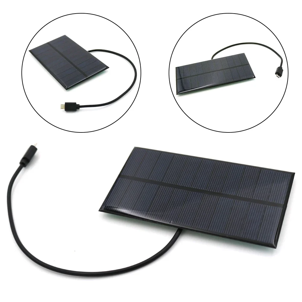Outdoor Use Solar Panel Power Bank Compact Solar Charger Efficient 2W Output Lightweight Design For Android Devices