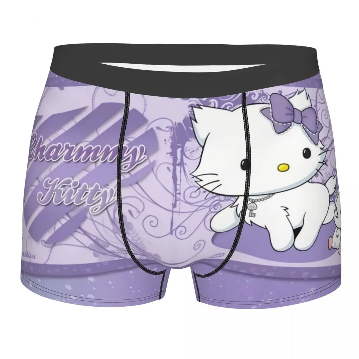 Customized Charmmy Kitty Sanrio Cartoon Underwear Male Printed Boxer Briefs Shorts Panties Breathable Underpants