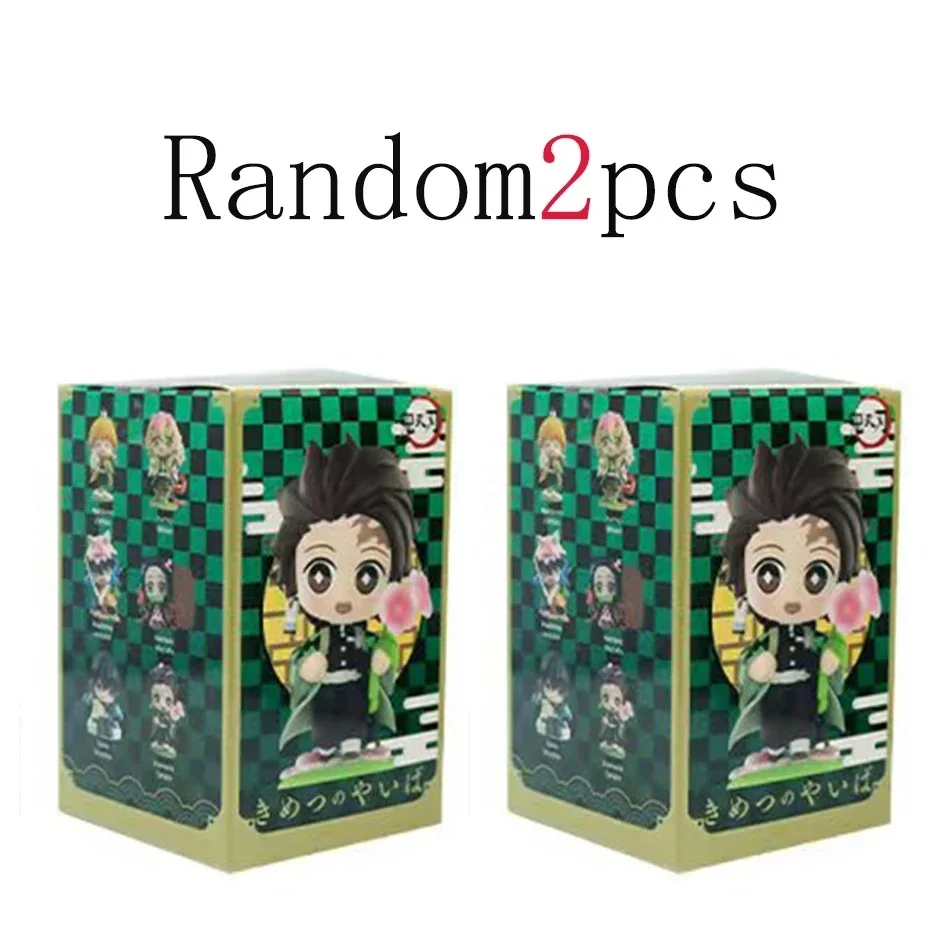 Demon Slayer Anime Cartoon Figur Blind Box Serie Tanjiro Kamado & Nezuko Kreative Personalisierte Statue Modell Ornament Überraschung