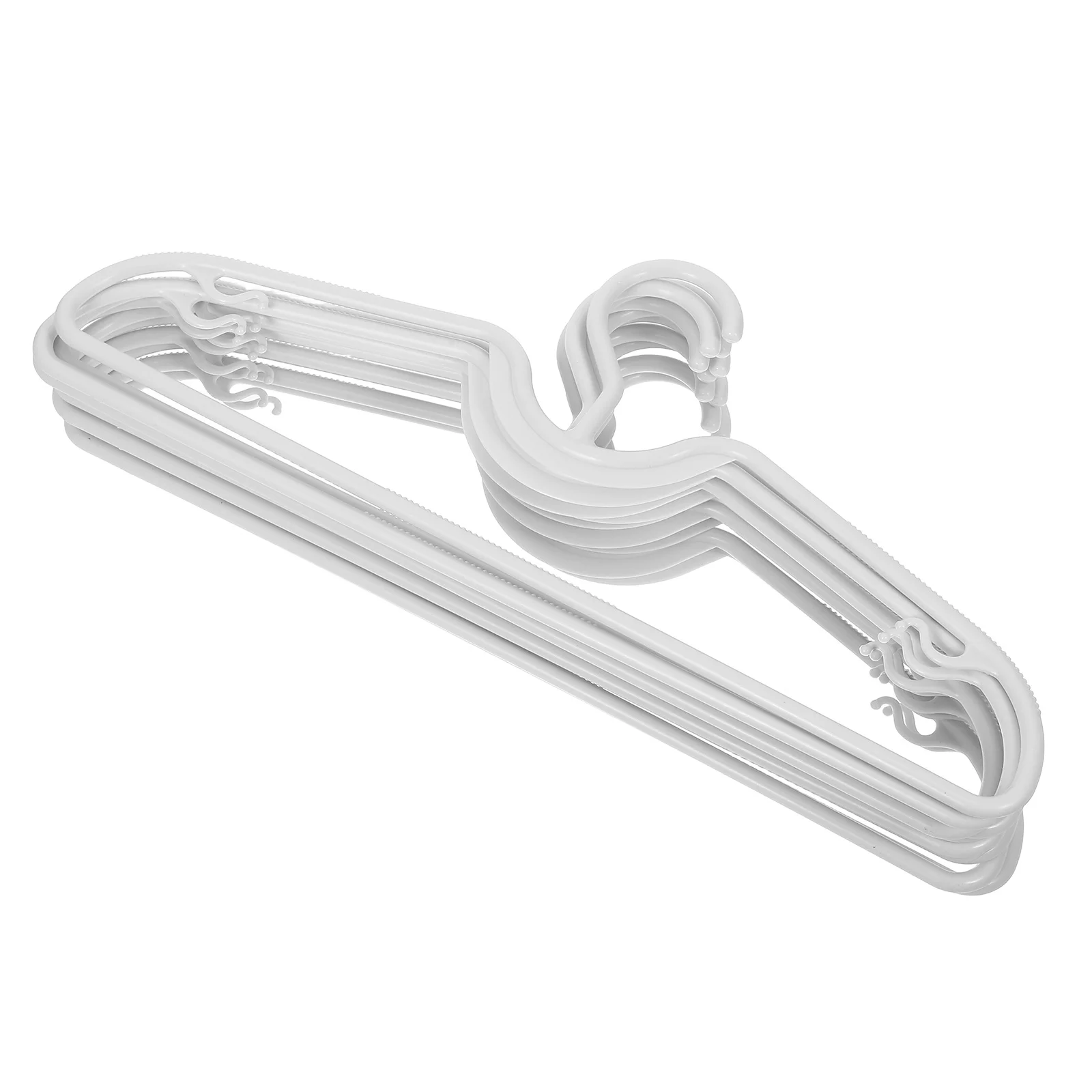 

10Pcs Short Neck Non Slip Hangers Plastic Space Saving M Shaped Design for Closet Organization Garment Storage