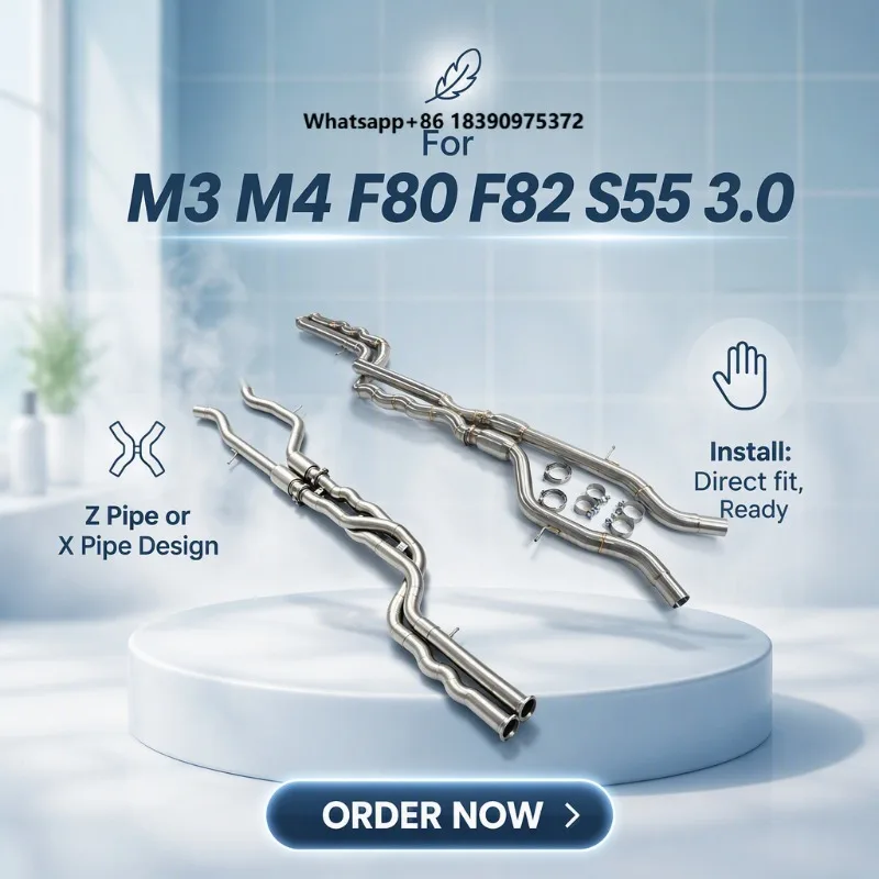 Ready Stock CSZ Z Pipe Equal Length Midpipe Exhaust for with Z Pipe Resonator PX