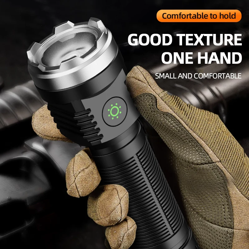 Lanterna led forte luz explosão de alta potência remoto recarregável mini bolso portátil pequena luz ao ar livre