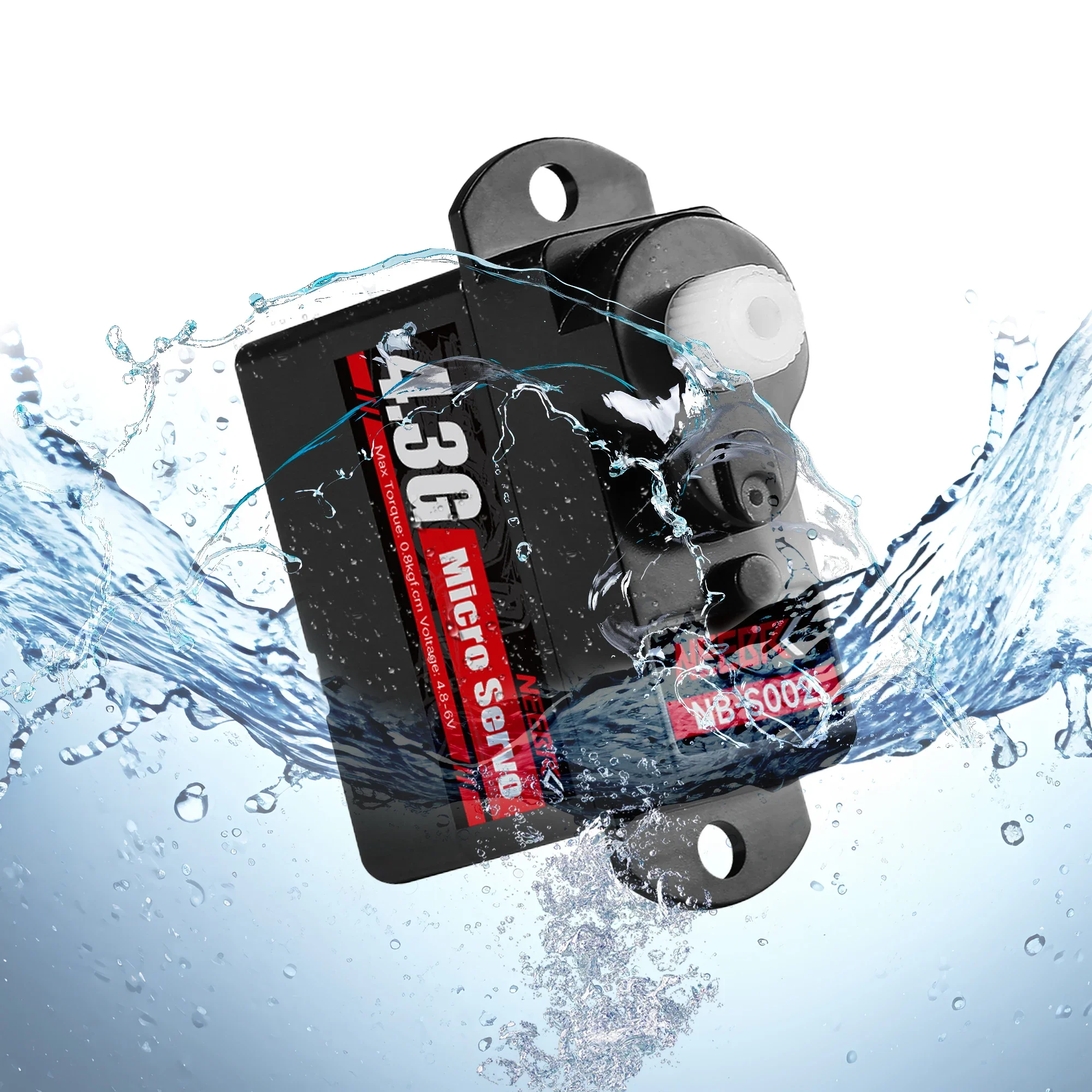 NEEBRC 4.3g Mini Servo numérique sans noyau Micro plastique/métal engrenage étanche moteur Servo pour voiture RC hélicoptère à voilure fixe Robot