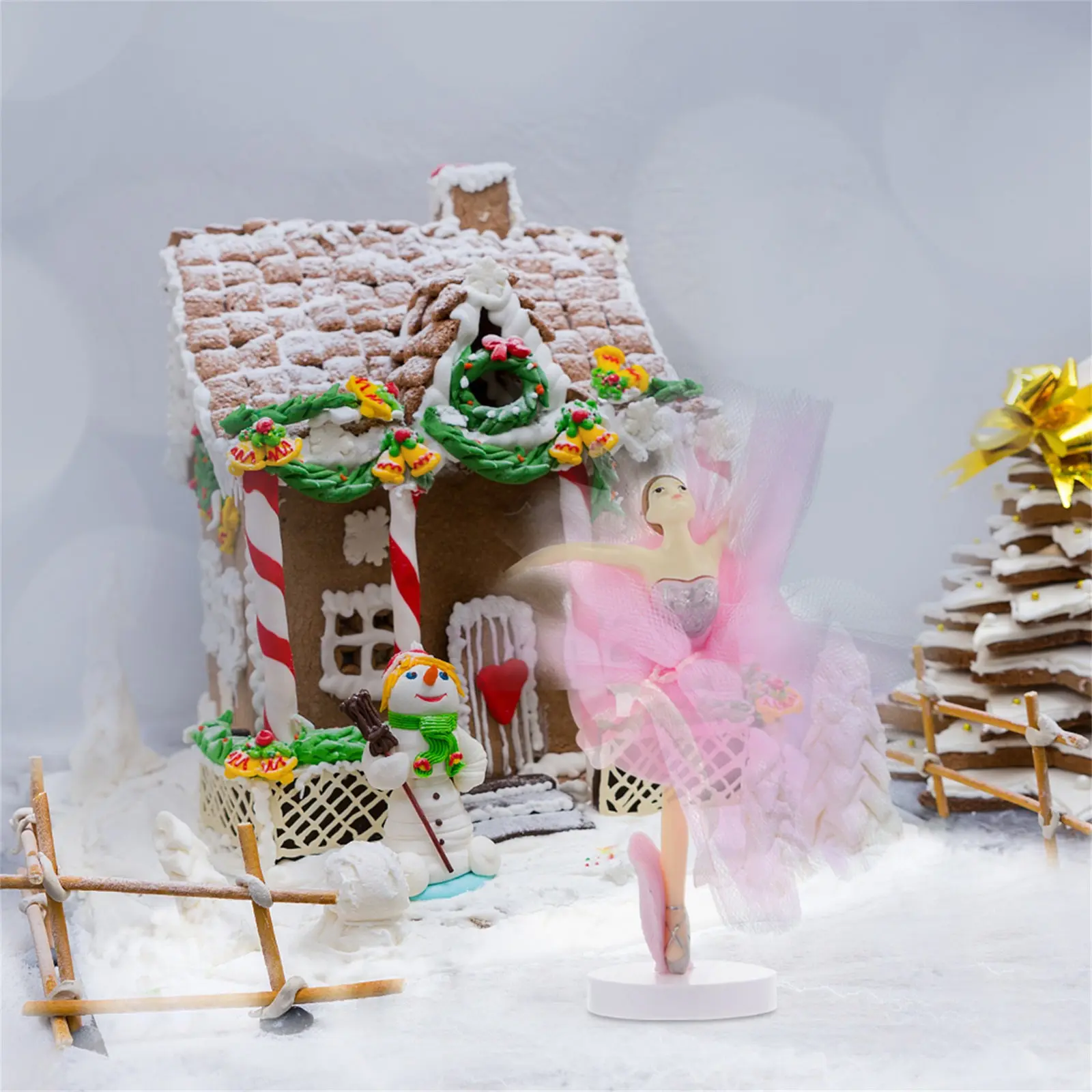 

3 набора украшений для торта «Балерина»: фигурки балерин с тюлевыми юбками для кексов и десертов, декор для дня рождения