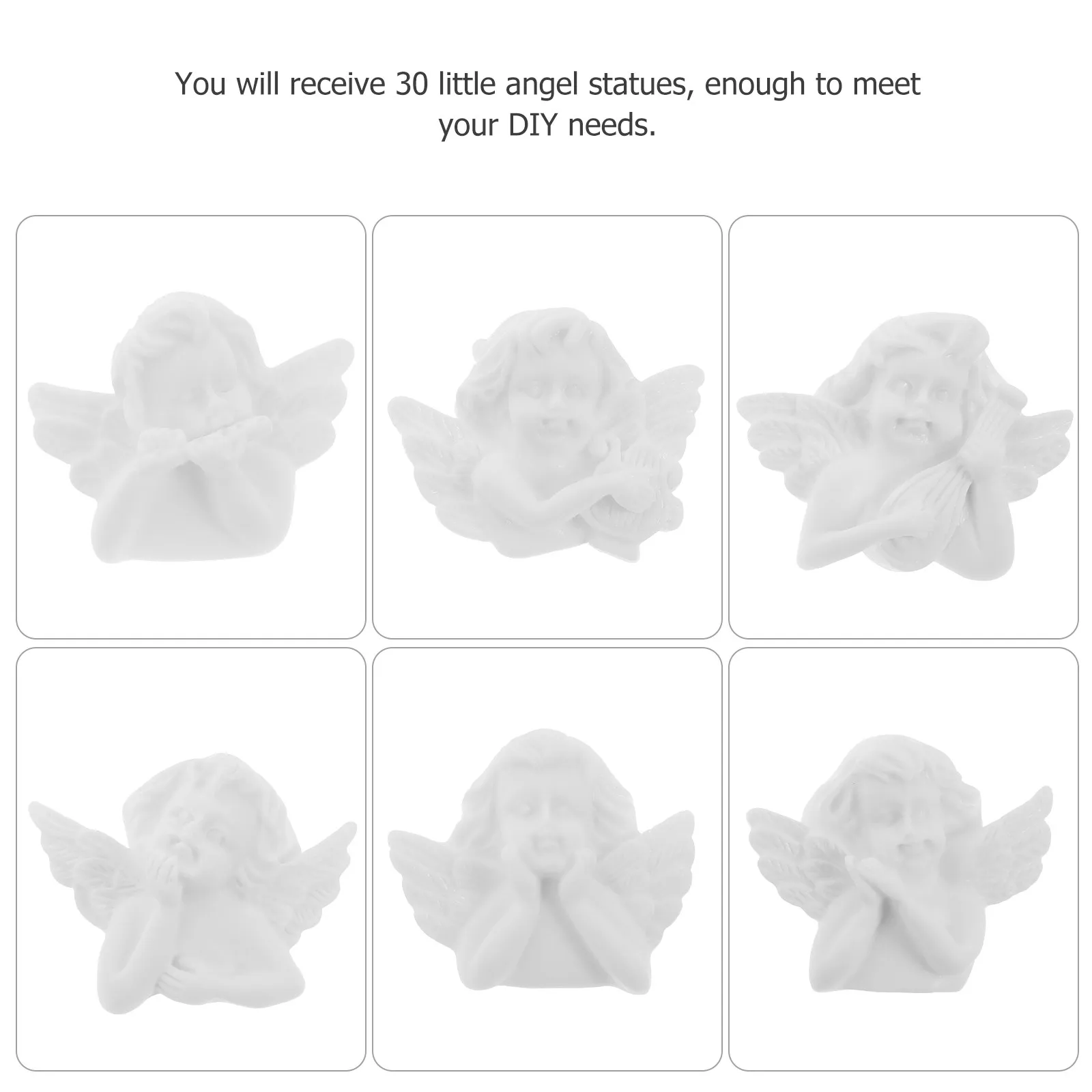30 Mini Resin Angel Phone Case Accessories Beautiful Embellishments DIY Supplies Resin Charms Phone Case Charms view 5