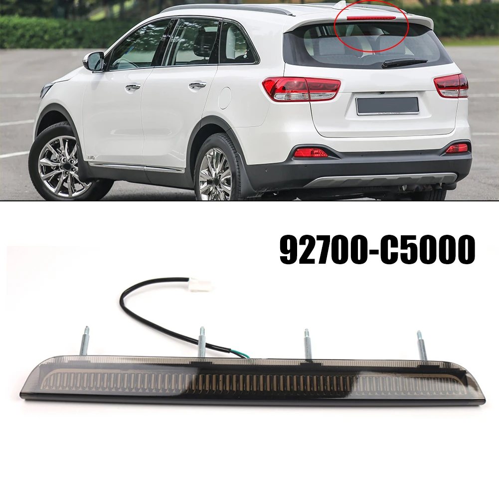 

Car High Brake Light Black Red 12V 92700-C5000 For Kia Sorento 2016-2020 Rear Brake Stop Light Lamp Car Accessories