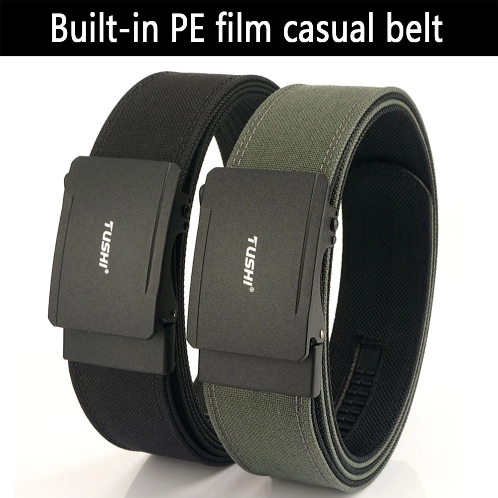 Tushi neuer harter taktischer Gürtel für Männer Metall automatische Schnalle ipsc Waffen gürtel 1100d Nylon Militär gürtel Outdoor Sport gürtel männlich – Detail 5