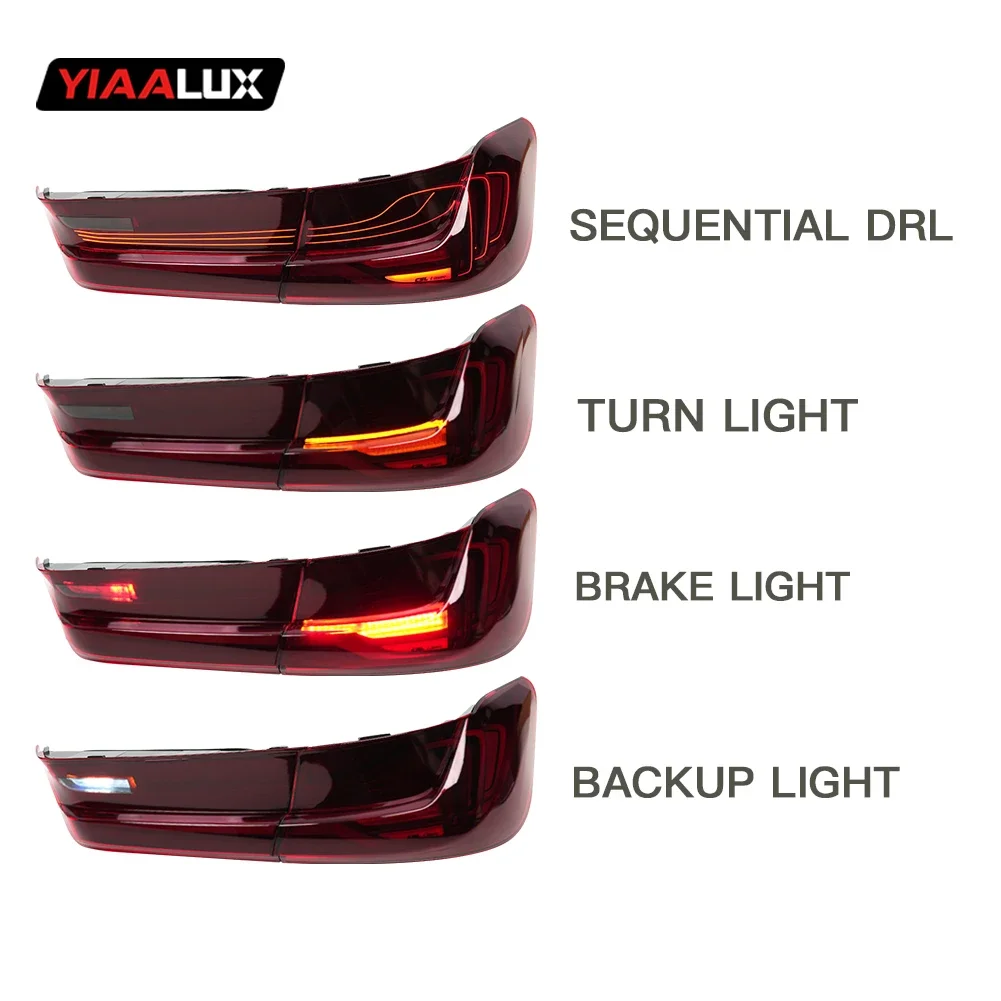 Modified To M4 CSL LED Taillight Tail Light For BMW 3 Series G20 G80 320i 2019 + Taillight Assembly G80 LCI Rear Lights