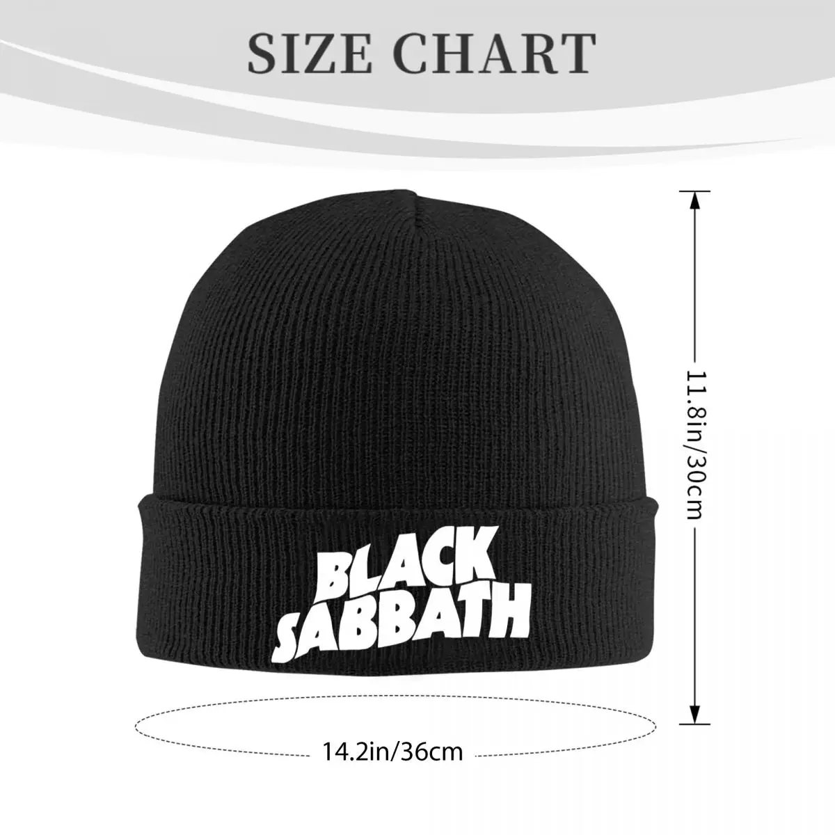 Black Sabbathe Beanie Hats rock band Vintage Caps Men Women Unisex Kpop Knitting Hat Autumn Winter Graphic Warm Beanie Hat