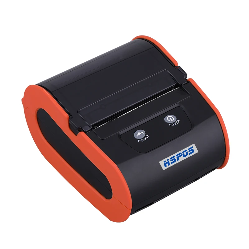 HSPOS 80mm Mini Portable Printer Handheld Thermal Printer USB+BT Label Receipt Printing