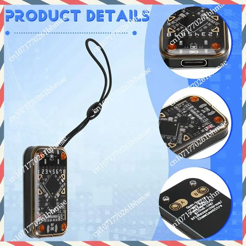 

-A21Z Эмулятор смарт-карт Chameleon Ultra + 2XCUID/T5577/UID-брелок RFID-считыватель смарт-чипов, совместимый считывателем NFC