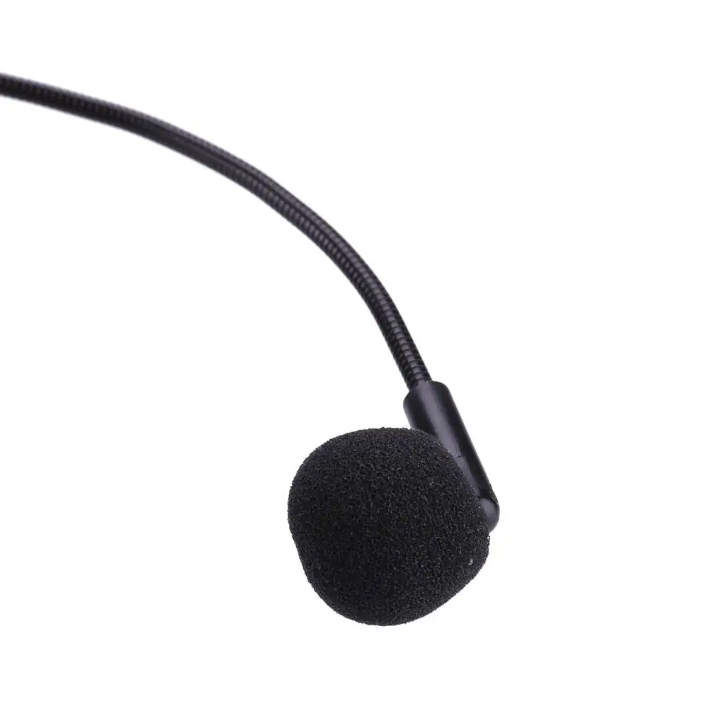 ميكروفون سماعة الرأس المثبت على الرأس، مضخم صوت سلكي مرن