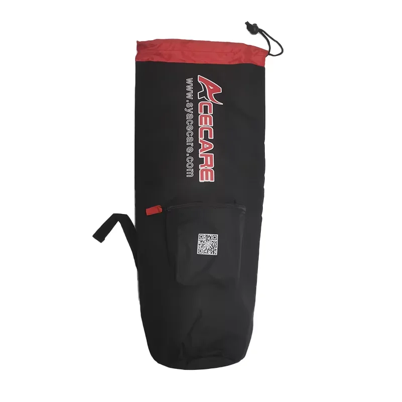 ACECARE 6.8L Butla z włókna węglowego 4500Psi 300Bar 30Mpa Wysokociśnieniowy zbiornik do nurkowania Butelka powietrza HPA z workiem na zbiornik M18 * 1.5