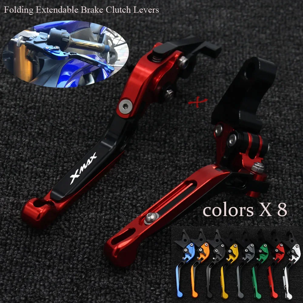 XMAX Logo For YAMAHA X-MAX X MAX XMAX 250 400 XMAX250 XMAX400 Motorcycle Accessories Aluminum Aluminum Brake Clutch Levers