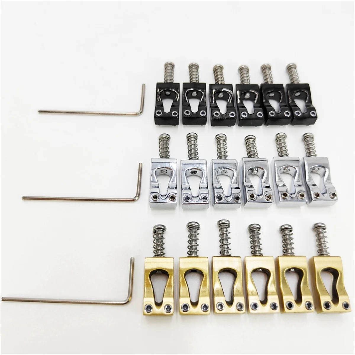 

A66Z 10.8mm Electric Guitar Gourd Bridge Brass Bridge Saddle Vibrato Bridge Saddle 6-String Guitar Saddle Copper Color