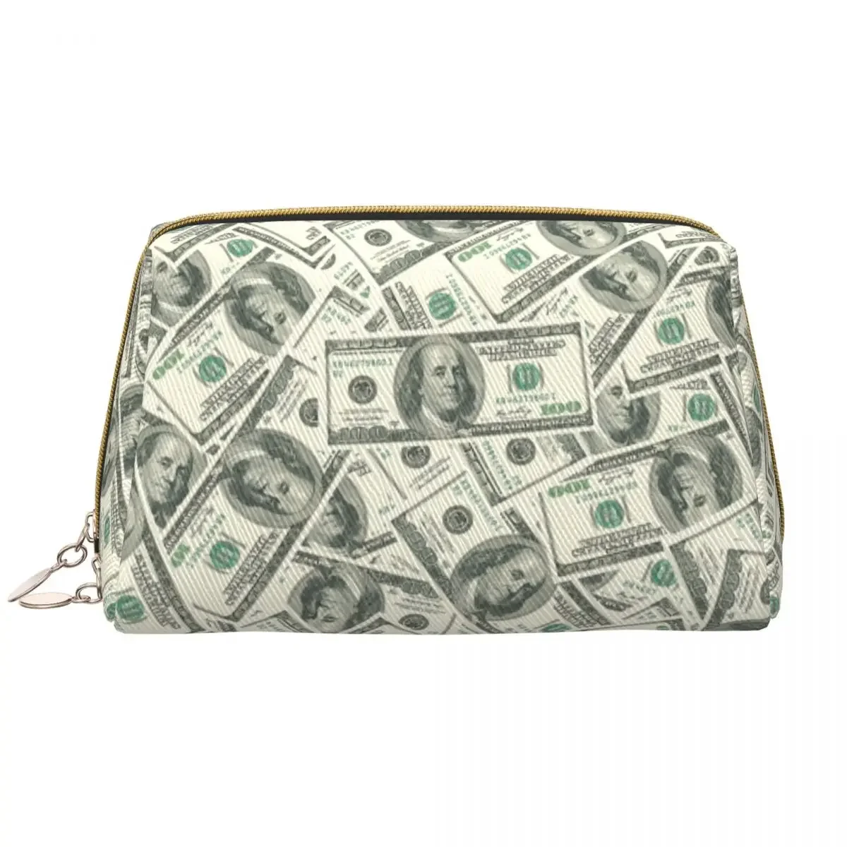 Money Dollars Bitcoin Digital Currency Toiletry Bag Cute Virtual Cosmetic Makeup Organizer Women Beauty Storage Dopp Kit Case