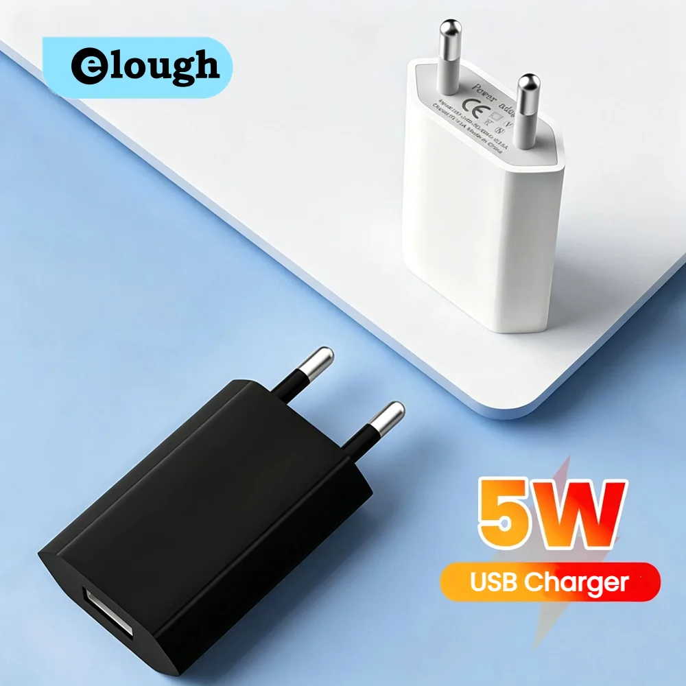 Portable 5V1A USB Charger Mobile Phone Charger EU/US Plug Traver Charger Power Adapter for Bluetooth Earphone Small Fan/Speaker