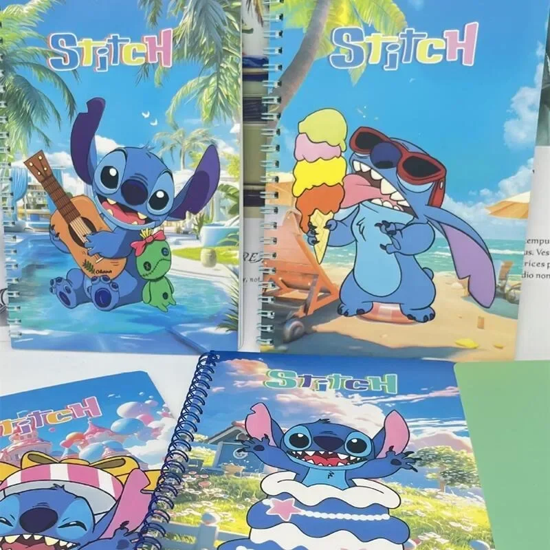 Leuke Disney Stitch Notebook Cartoon Anime Studenten Kladblok Kinderen Dagboek Briefpapier Leerbenodigdheden Kawaii Vakantiecadeaus