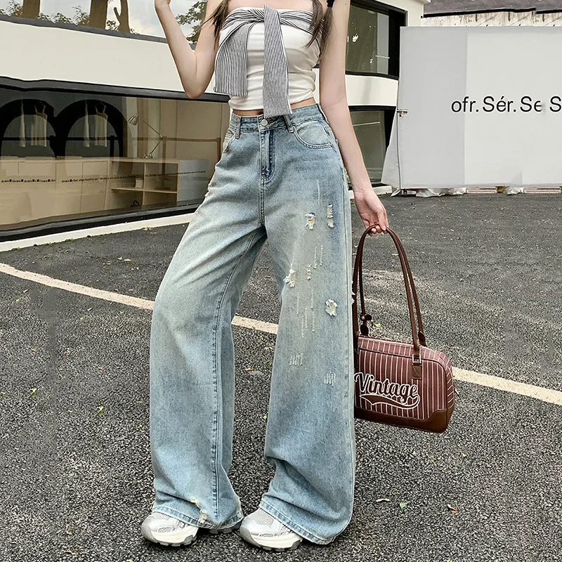 Fashion Korean Reviews Many Pants Women Look Thinner Summer Jeans for Woman Comfortable New Trend 2000s Clothing Y2k Clothes