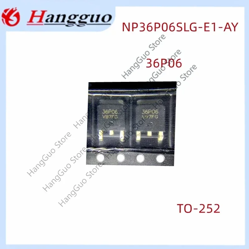 10PCS/Lot Original NP36P06SLG-E1-AY 36P06 TO 252 60V 36A field effect tube MOSFET P channel