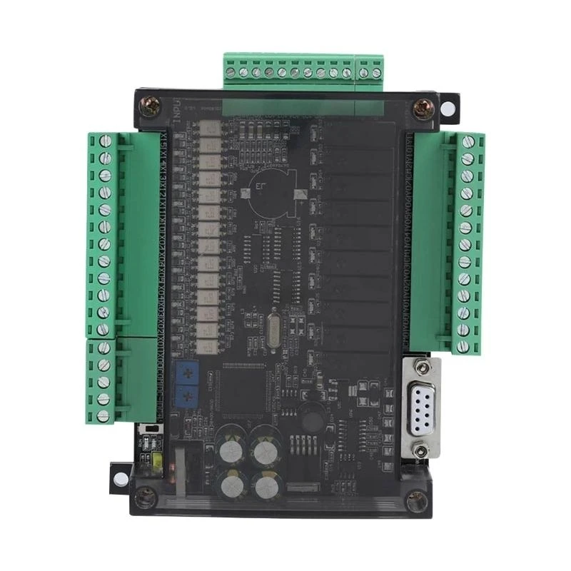 FX3U 24MR Programmable Control Board Industrial 32Bit MCU Fast Processing Ladder Logical Hmis Support with Connection Cable F19E