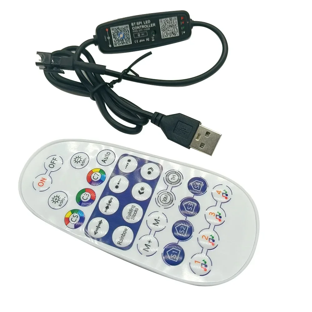 USB 28Key RGB WS2812 WS2811 Addressable Led Strip Lights WiFi RGB Pixels LED Controller