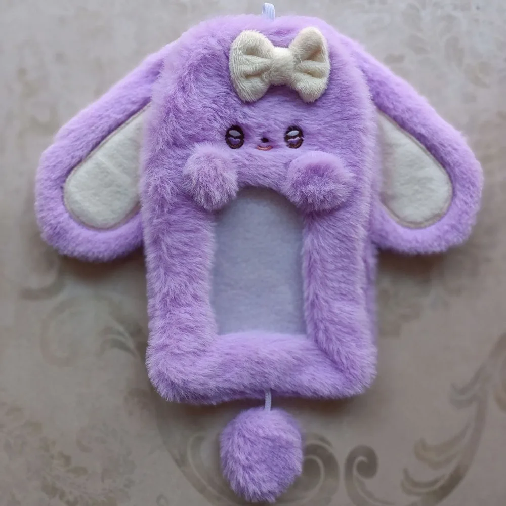 Cartoon Multifunctional Photocard Case Rabbit/Dog/Cat Photo Card Holder Big Eared Rabbit/Border Collie Card Case Gift