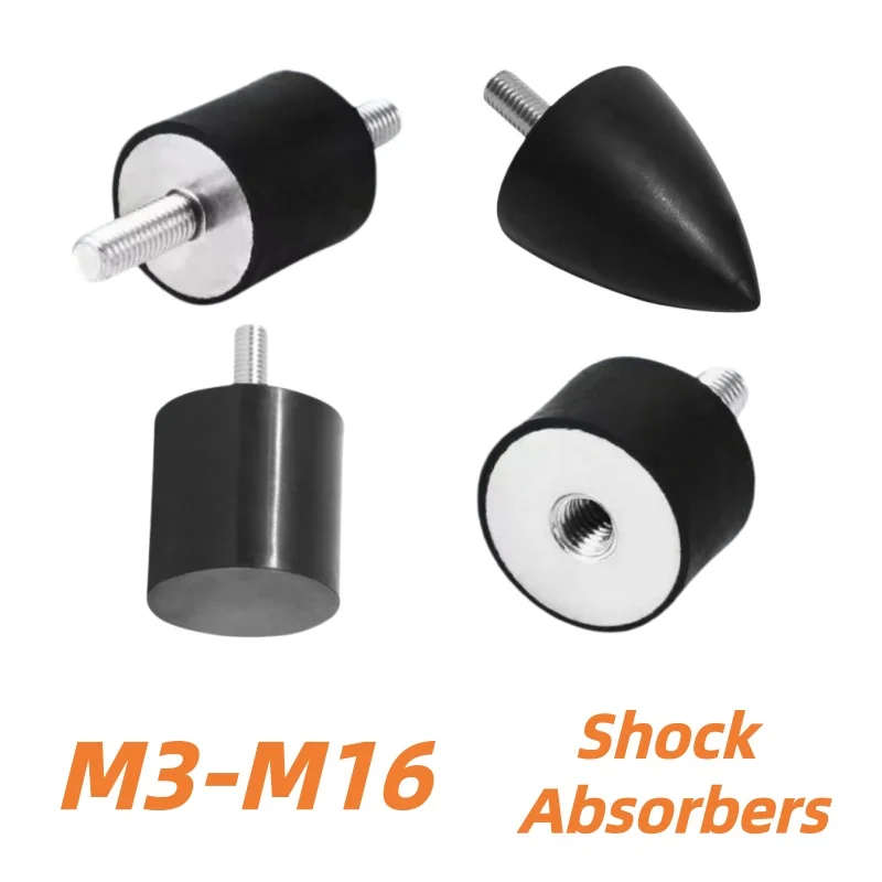 VV VP VD VE Type Male Thread Rubber Shock Absorber M3 M5 M6 M8 M10 M12 M16 Anti Vibration Isolation Mount Rubber Damper