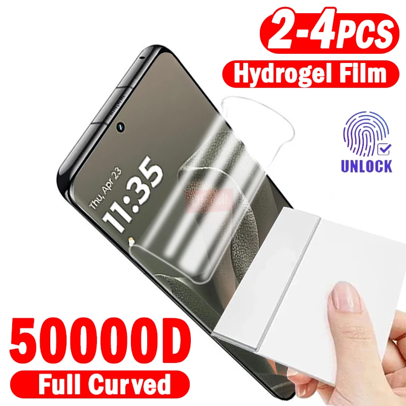 

2-4Piece Easy-Installation Hydrogel Film for Motorola Edge (2025) (2024) Edge+(2023) Razr 60 50 40 Ultra Curved Screen Protector