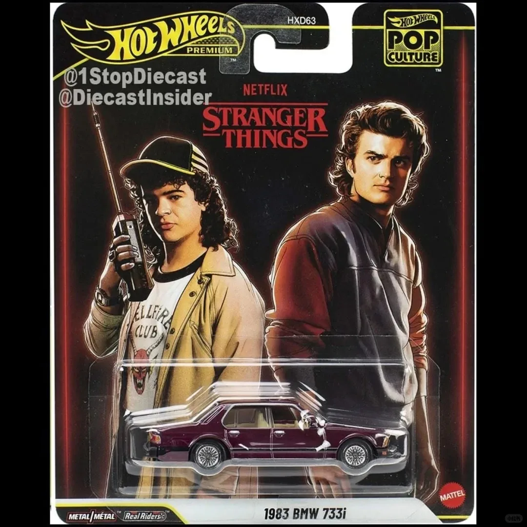 لعبة سلسلة Hot Wheels Hxd63 Entertainment Culture - Nissan Gtr Godzilla Stranger Things BMW Lincoln Alloy Car - هدية مصبوبة
