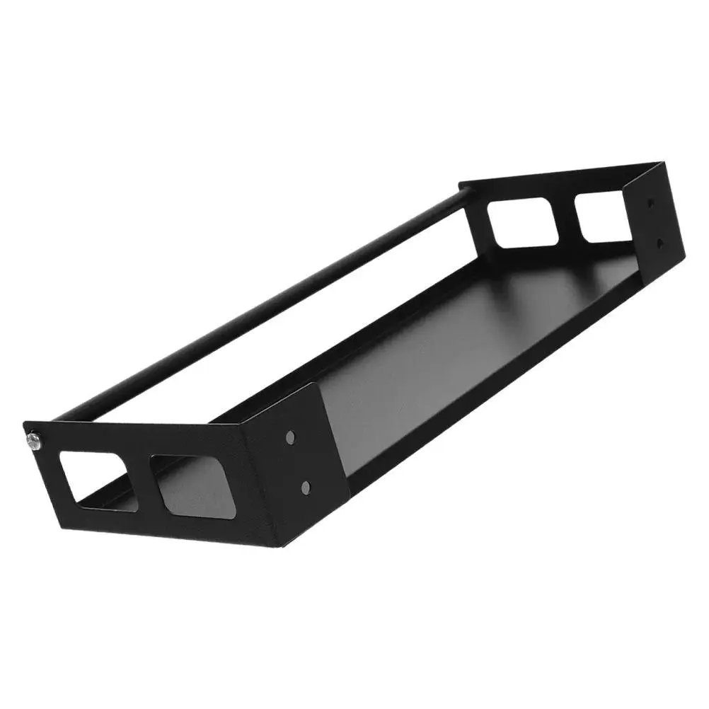 

Stainless Steel Kitchen Spice Rack 35cm Black Adjustable Wall Mount Shelf Storage Bathroom Holder Rack organizer