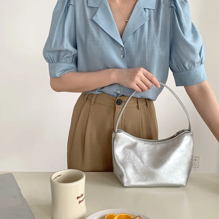 

Корейская версия новой осенне-зимней простой газовой сумки подмышки, сотни сумок, темпераментная женская сумка через плечо для поездок на работу