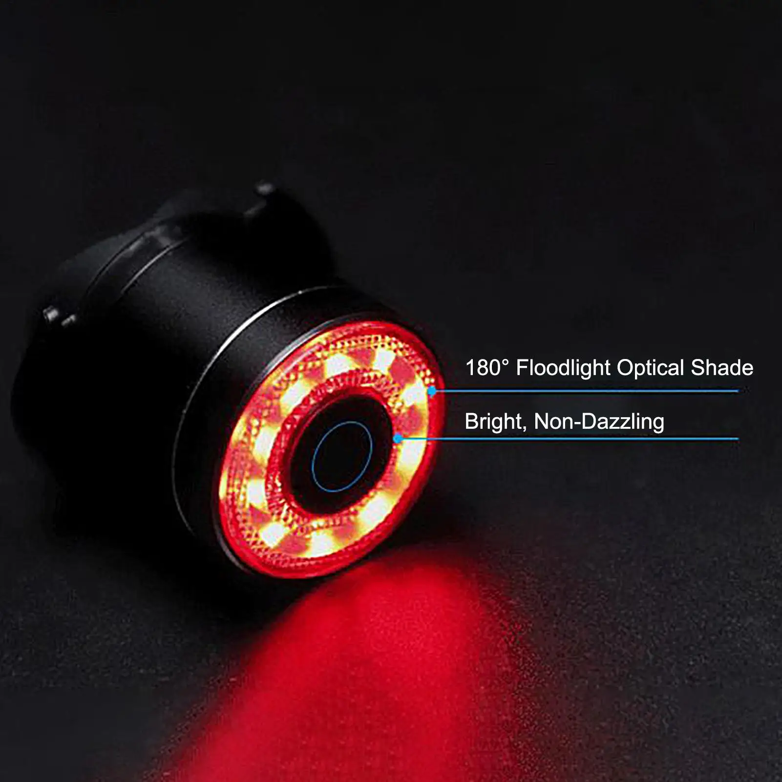 

Задний фонарь для велосипеда, светодиодный Smart Bikt, задний сенсорный фонарь, задний стоп-сигнал для езды на горной дороге, ежедневные поездки на работу, кемпинг